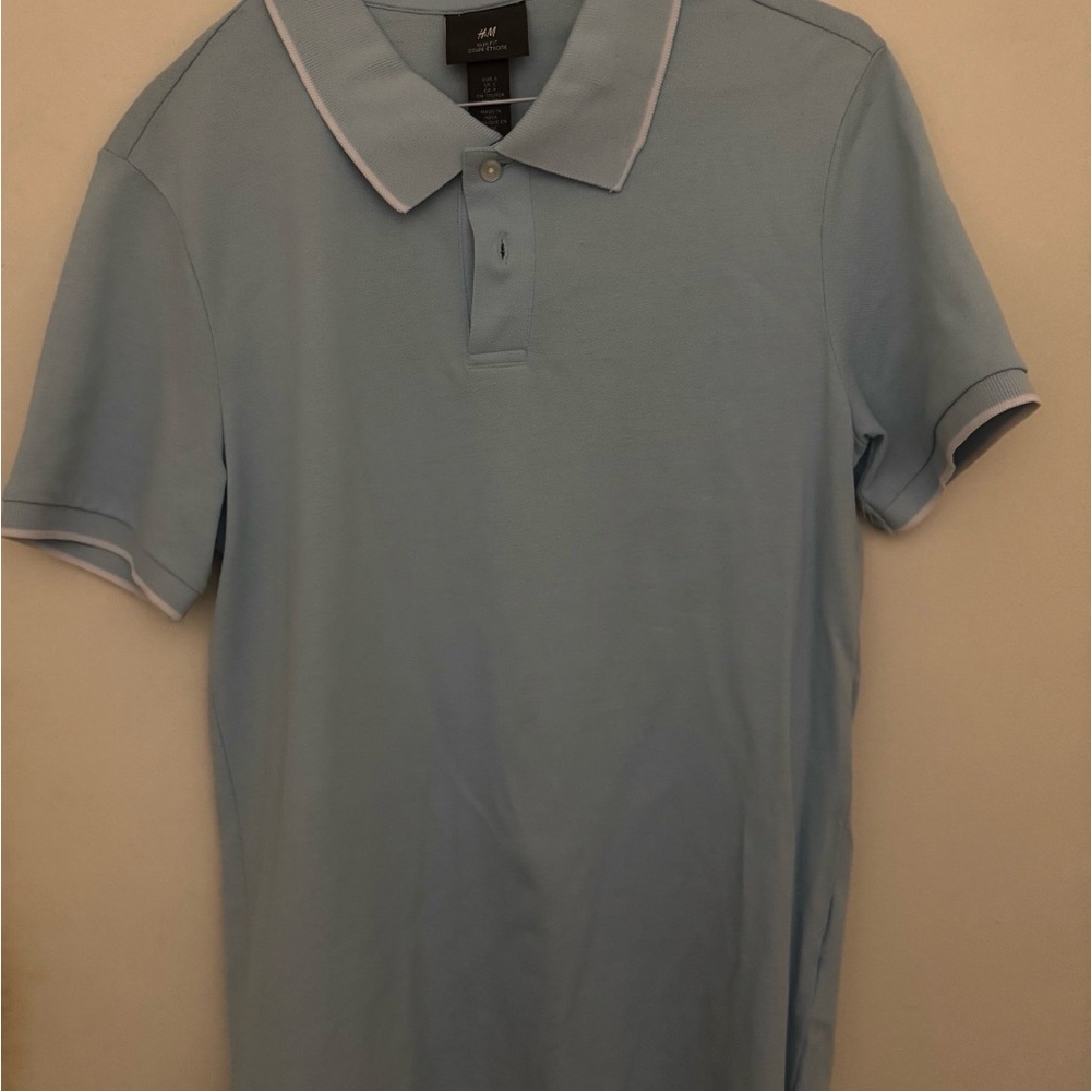 H&M Sky Blue Polo Shirt
